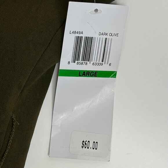 NWT Nina Leonard Olive Green Sleeveless Sheath Dress Career Womens Size Large L - Picture 9 of 12